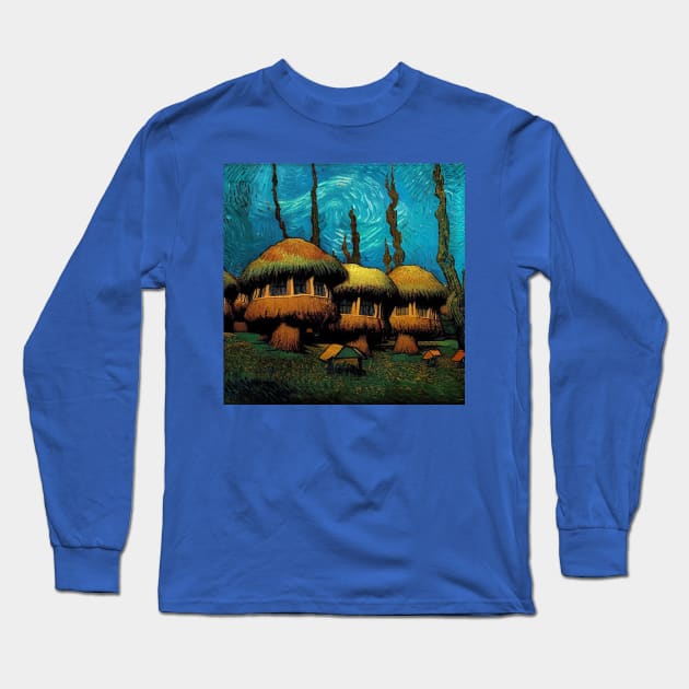 Starry Night in Kashyyyk Long Sleeve T-Shirt by Grassroots Green